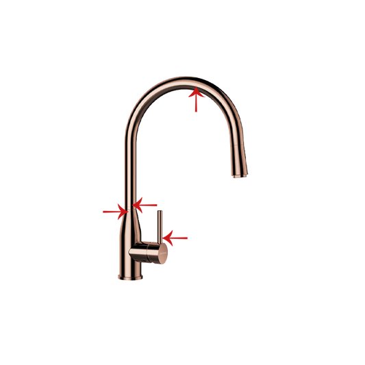 J-Shaped pull-out Copper tap