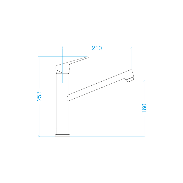 SCHOCK METIS fixed mixer with stainless steel look