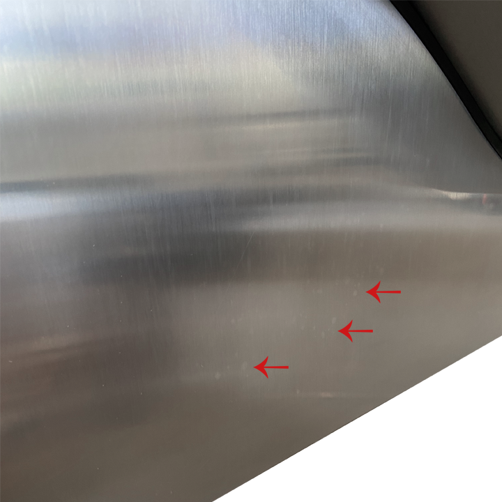 CHAMINÉ DE PAREDE FRASA MENSA 80 CM inox