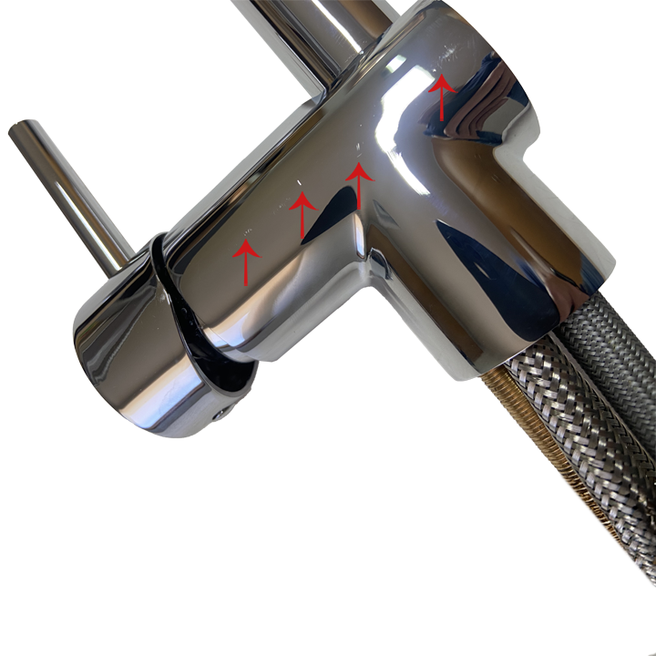 FRASA MUZA CHROMED pull-out tap with shower
