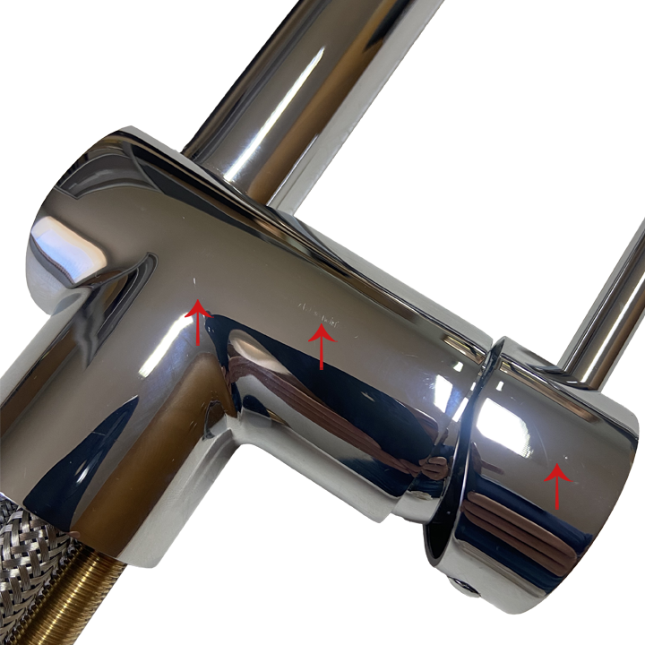FRASA MUZA CHROMED pull-out tap with shower