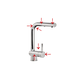 FRASA MUZA CHROMED pull-out tap with shower