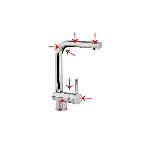 FRASA MUZA CHROMED pull-out tap with shower