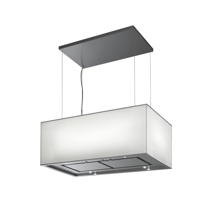 Chaminé de Ilha FRASA SIMPLIA 90 cm branca