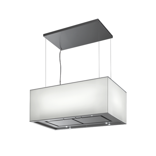 Chaminé de Ilha FRASA SIMPLIA 90 cm branca