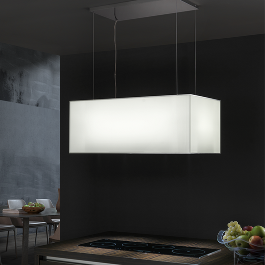Chaminé de Ilha FRASA SIMPLIA 90 cm branca