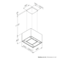 Chaminé de Ilha FRASA SIMPLIA 90 cm branca