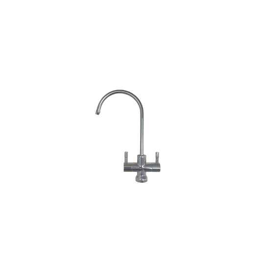 Small 2-HANDLE LOW PRESSURE faucet, chrome plated