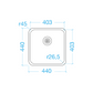 FRASA IBA 40 U/F WHITE Dishwasher